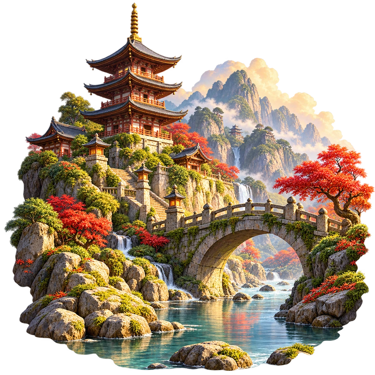 称号『アジア歴史探訪家』の専用イラスト